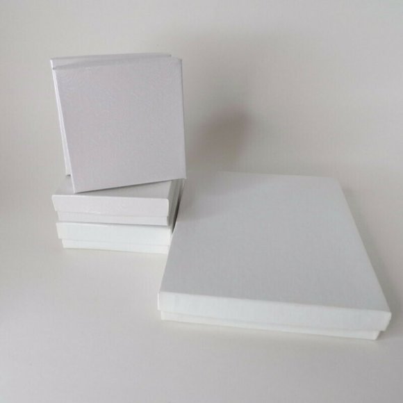 Jewelry Packing Boxes For necklaces & Bracelets White Cotton Inserts 13 Piece - Picture 1 of 4